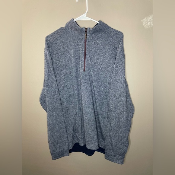 Tommy Bahama Reversible 1/3 zip pullover sweater Size L - Picture 1 of 8